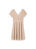 eShakti 100% Polyester Floral Tan White Cocktail Dress Size 8 - photo 2