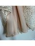 eShakti 100% Polyester Floral Tan White Cocktail Dress Size 8 - photo 5