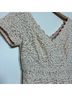 eShakti 100% Polyester Floral Tan White Cocktail Dress Size 8 - photo 6