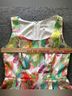 Robbie Bee 100% Polyester Floral White Green Pink Cocktail Dress Size 6 - photo 11
