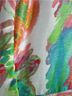 Robbie Bee 100% Polyester Floral White Green Pink Cocktail Dress Size 6 - photo 12
