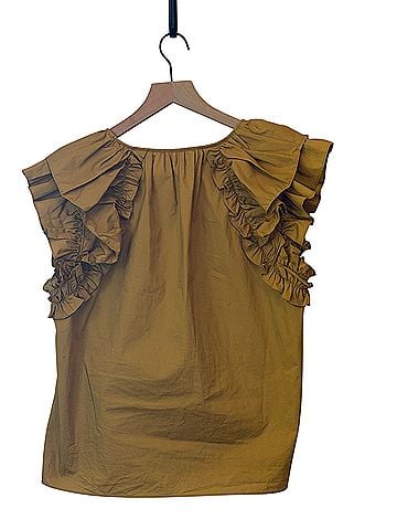 Ulla Johnson Liv Short Sleeve Blouse (view 2)