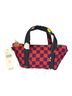Clare V. Checkered-gingham Red Black Tote One size - photo 1