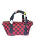 Clare V. Checkered-gingham Red Black Tote One size - photo 3