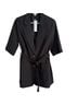 Topshop 100% Polyester Solid Black Blazer Size S - photo 1