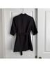 Topshop 100% Polyester Solid Black Blazer Size S - photo 5