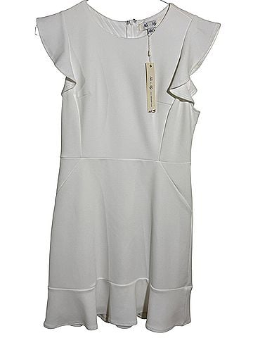 She + Sky Flutter Sleeve Midi Dress Casual Dress (view 1)