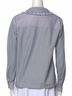 Maje 100% Cotton Stripes Blue White Long Sleeve Blouse Size S - photo 5