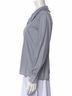 Maje 100% Cotton Stripes Blue White Long Sleeve Blouse Size S - photo 4
