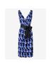 Boden Graphic Blue White Casual Dress Size 8 - photo 6