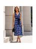 Boden Graphic Blue White Casual Dress Size 8 - photo 14