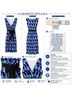 Boden Graphic Blue White Casual Dress Size 8 - photo 7