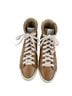 FRYE 100% Leather Solid Tan Ivory Sneakers Size 9 1/2 - photo 2