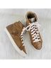 FRYE 100% Leather Solid Tan Ivory Sneakers Size 9 1/2 - photo 3