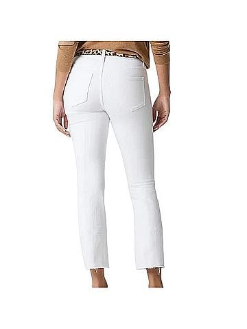 J.Crew Petite Flare Crop Jean in Signature Stretch Casual Pants (view 2)