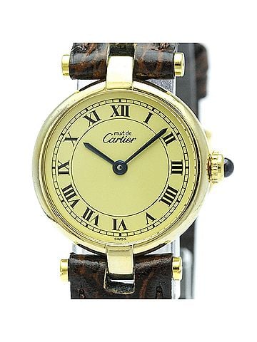 Cartier CARTIER Must Vendome Vermeil Gold Plated Quartz Ladies Watch (view 1)
