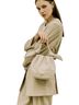 Oryany 100% Leather Solid Ivory Bucket Bag One size - photo 2