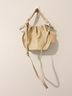 Oryany 100% Leather Solid Ivory Bucket Bag One size - photo 5