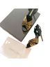 Veronica Beard 100% Leather Solid Black Gold Sandals Size 9 - photo 1