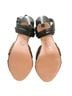 Veronica Beard 100% Leather Solid Black Gold Sandals Size 9 - photo 2