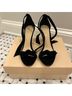 Alexandre Birman 100% Suede Black Heels Size 7 - photo 3