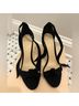 Alexandre Birman 100% Suede Black Heels Size 7 - photo 4