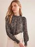 Boden Paisley Multi Color Long Sleeve T-Shirt Size 4 - photo 6