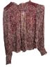 Boden Paisley Multi Color Long Sleeve T-Shirt Size 4 - photo 1