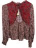 Boden Paisley Multi Color Long Sleeve T-Shirt Size 4 - photo 2
