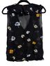 Ganni 100% Viscose Floral Black Yellow Sleeveless Blouse Size 6 - photo 2