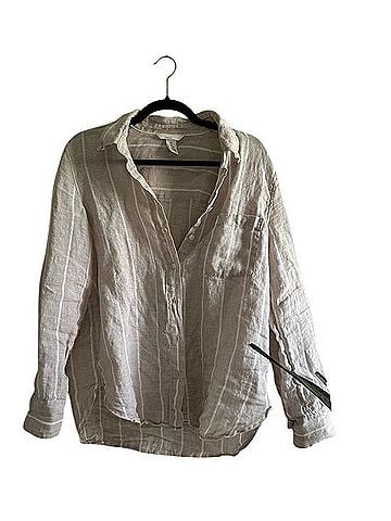 H&M 100% Linen Long Sleeve T-Shirt (view 1)
