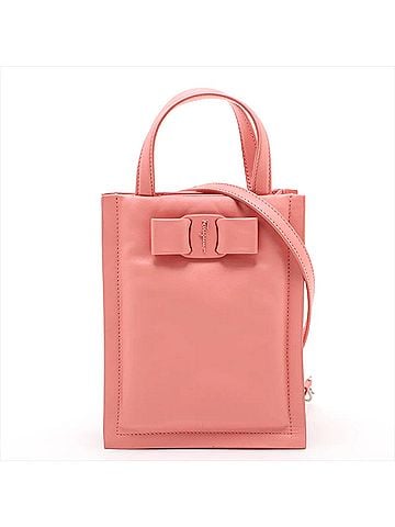 Salvatore Ferragamo Salvatore Ferragamo Vara Ribbon Crossbody Leather 2-Way Shoulder Bag for Women (view 1)