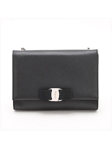 Salvatore Ferragamo Salvatore Ferragamo Vara Ribbon Leather Chain Shoulder Bag for Women (view 1)
