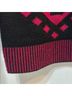 Possi 100% Wool Graphic Black Pink Wool Pullover Sweater Size S - photo 10
