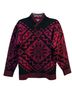 Possi 100% Wool Graphic Black Pink Wool Pullover Sweater Size S - photo 1