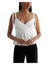 Express White Sleeveless Blouse Size L - photo 1