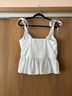 Express White Sleeveless Blouse Size L - photo 4