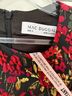 Mac Duggal Floral Red Black Cocktail Dress Size 4 - photo 3