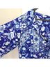Spell 100% Rayon Floral Blue White Long Sleeve T-Shirt Size S - photo 5