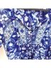 Spell 100% Rayon Floral Blue White Long Sleeve T-Shirt Size S - photo 6