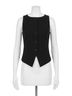 SPANX Black Tailored Button Down Vest in Black Size S - photo 1