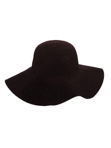 Dorfman Pacific Women's Wool Felt Big Brim Hat in Brown (view 1)
