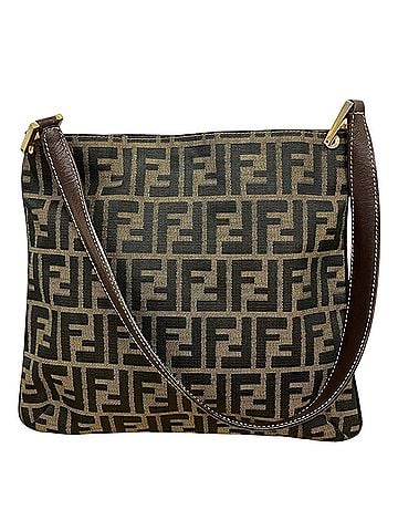 Fendi Fendi shoulder bag, Zucca canvas and leather. (view 1)