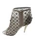 Vera Wang Silver White Boots Size 6 1/2 - photo 2