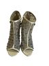 Vera Wang Silver White Boots Size 6 1/2 - photo 1