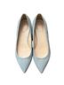 M. Gemi 100% Suede Blue Flats Size 7 - photo 1