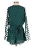 Tularosa 68% Polyester 32% Viscose 100% Polyester Polka Dots Green Romper Size XS - photo 2