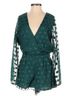 Tularosa 68% Polyester 32% Viscose 100% Polyester Polka Dots Green Romper Size XS - photo 1