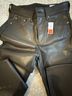 Gap Black Brown Faux Leather Pants Size 28 waist - photo 4