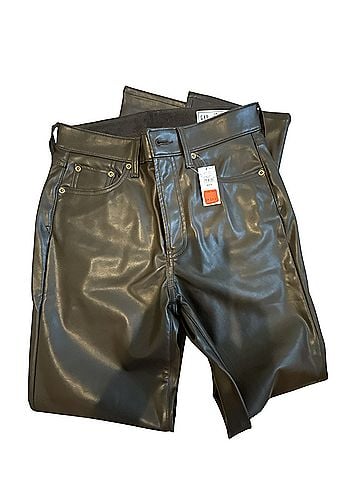 Gap 90 straight High Rise Faux Leather Pants (view 1)